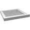 Ekena Millwork Vertical Surface Mount PVC Gable Vent: Functional, w/ 2"W x 2"P Brickmould Sill Frame, 20"W x 20"H GVPVE20X2003SF - alternate 4